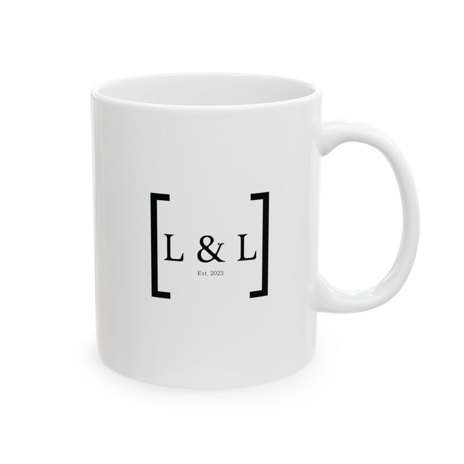 a white mug with the for lord and liberty logo